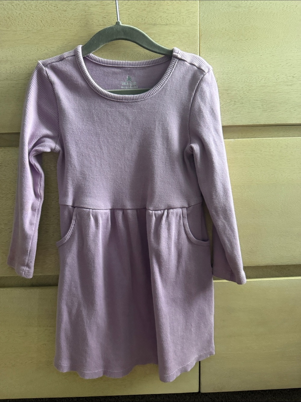GAP Lavender Long Sleeve Pocket Dress